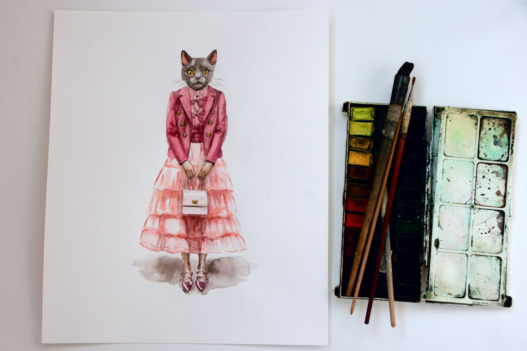 Before creating an outfit, the first step is to do a mockup
